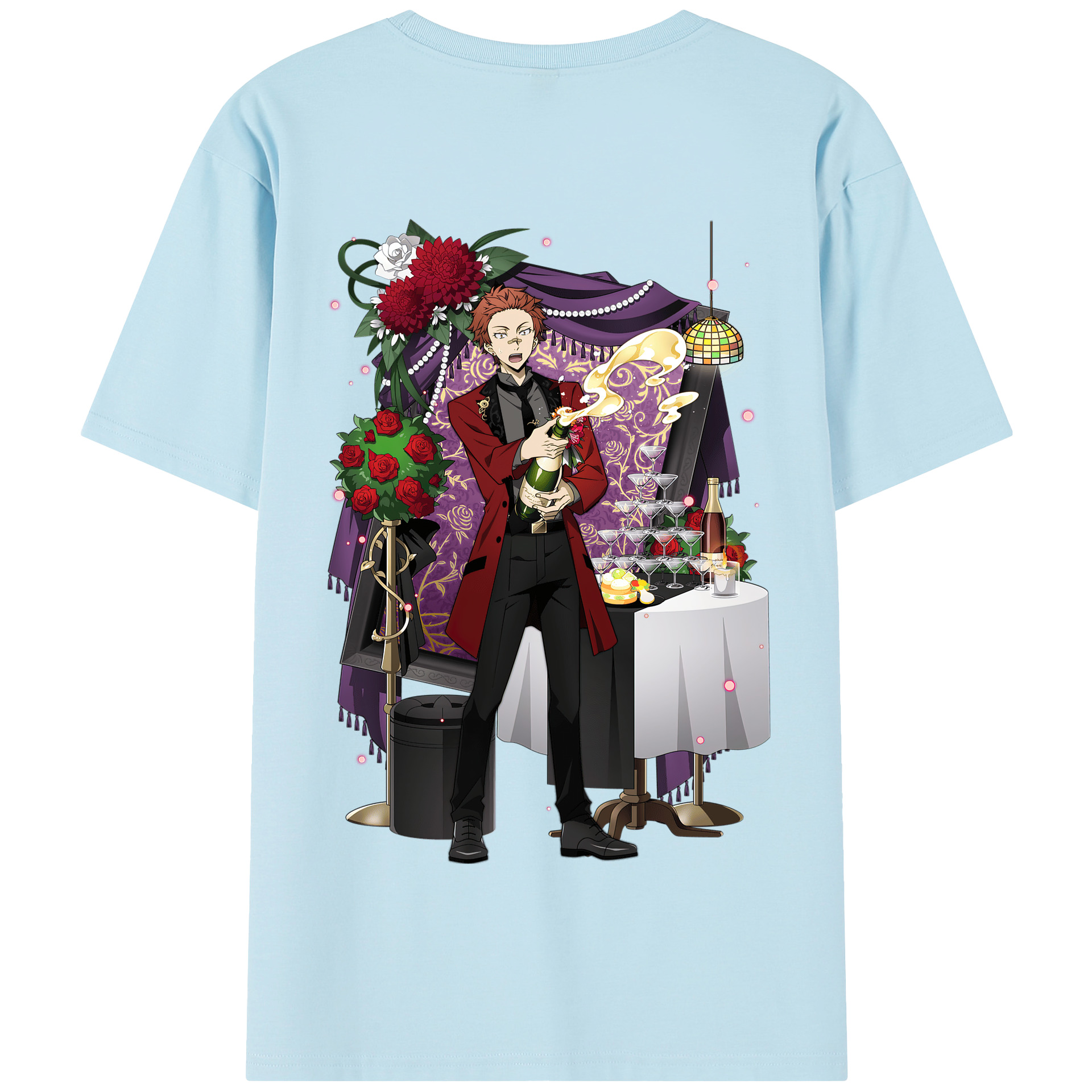 （画像用） 文豪ストレイドッグス Bungo Stray Dogs 綿100％半袖Tシャツ（背面プリント）